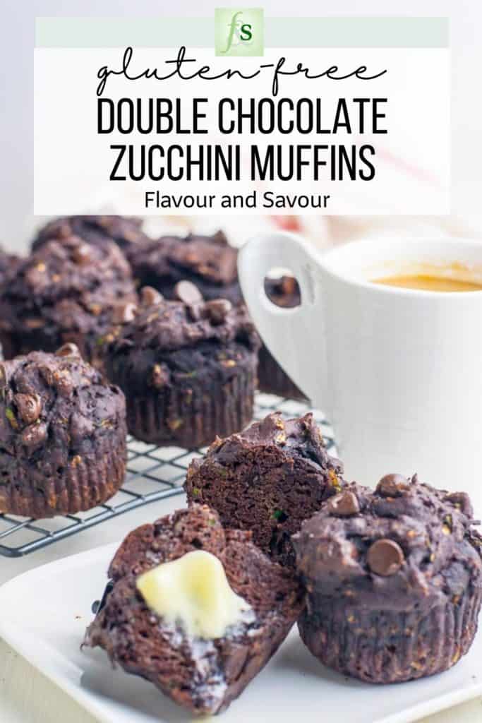 Image and Text for Double Chocolate Zucchini Muffins