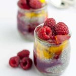 Mini Raspberry Peach Chia Seed Pudding