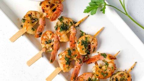 Jumbo Shrimp with Chimichurri – A Couple Cooks