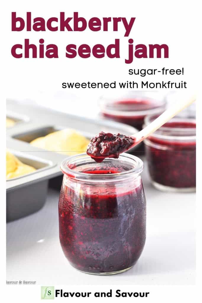 Image with Text Overlay Blackberry Chia Seed Jam