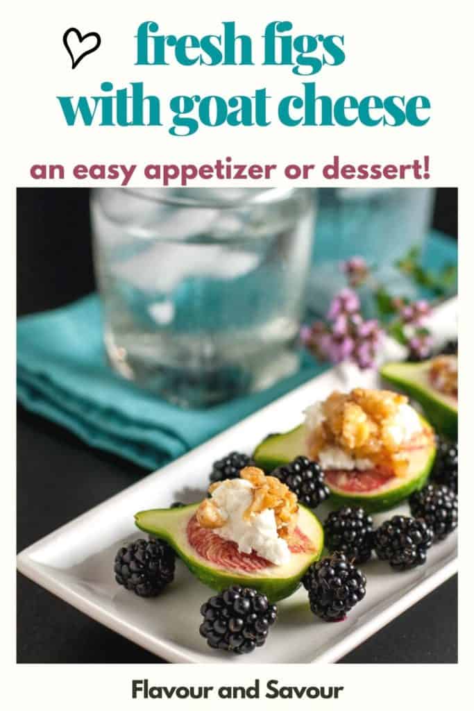 Text and Image for Fresh Figs with Goat Cheese