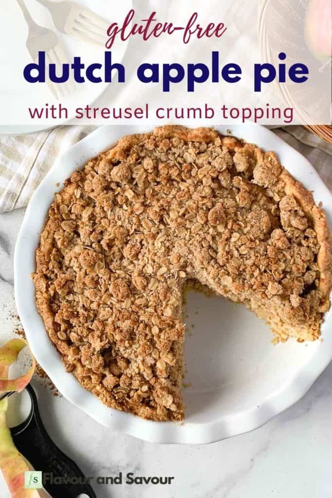 Text and image for Gluten-free Dutch Apple Pie