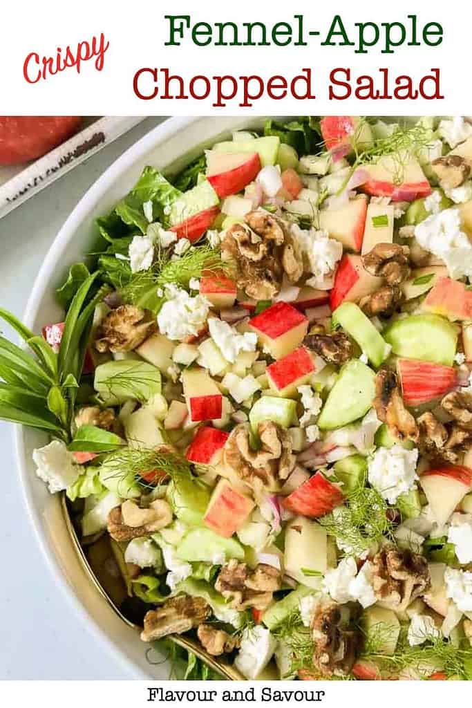 Pinterest PIn for Fennel Apple Chopped Salad