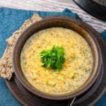 Instant Pot Broccoli White Cheddar Cheese Soup