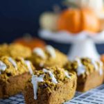 Loaves of Mini Gluten Free Pumpkin Bread on a cooling rack