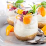 Mini No-Bake Cranberry Orange Cheesecake Mini No-Bake Cranberry Orange Cheesecake in tasting cups