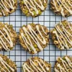 Apple Cinnamon Oatmeal Breakfast Cookies on cooling rack.