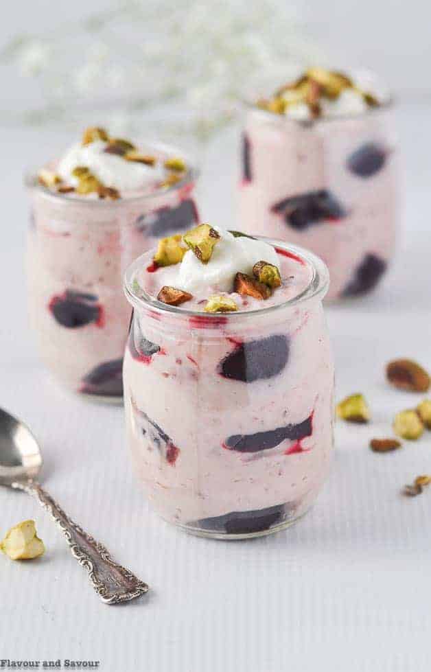 Light Cherry Coconut Yogurt Fool