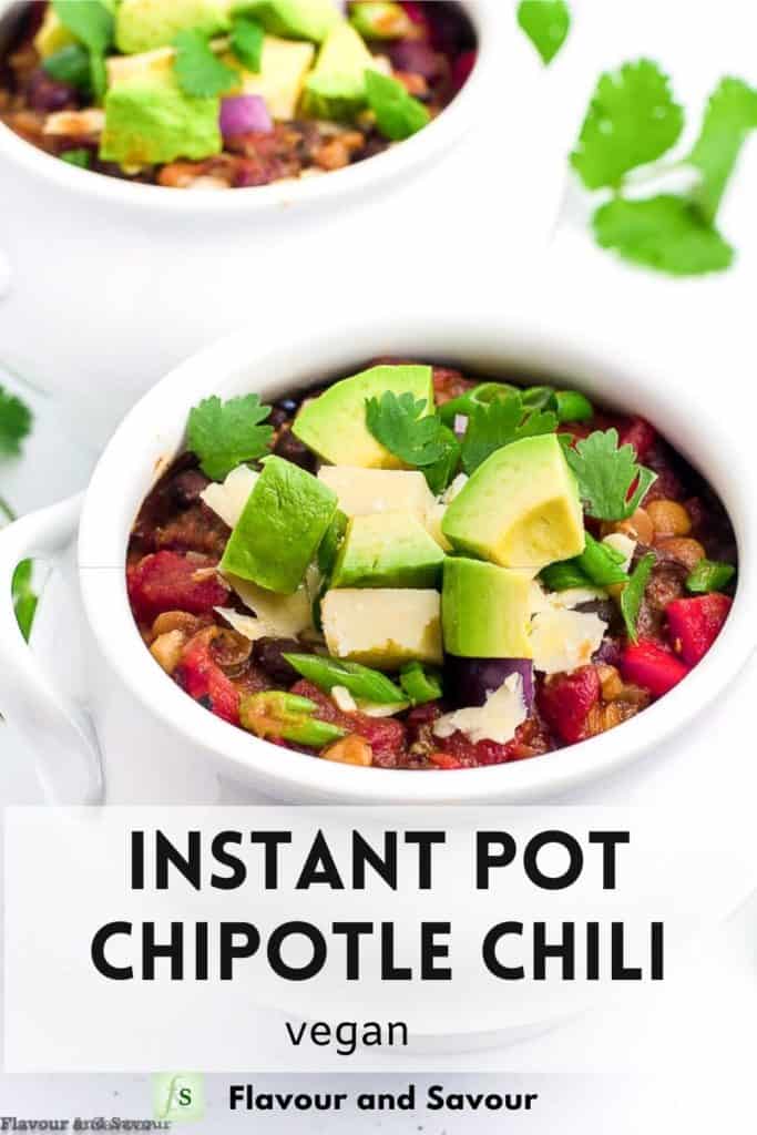 Image and Text Overlay Vegan Chipotle Chili