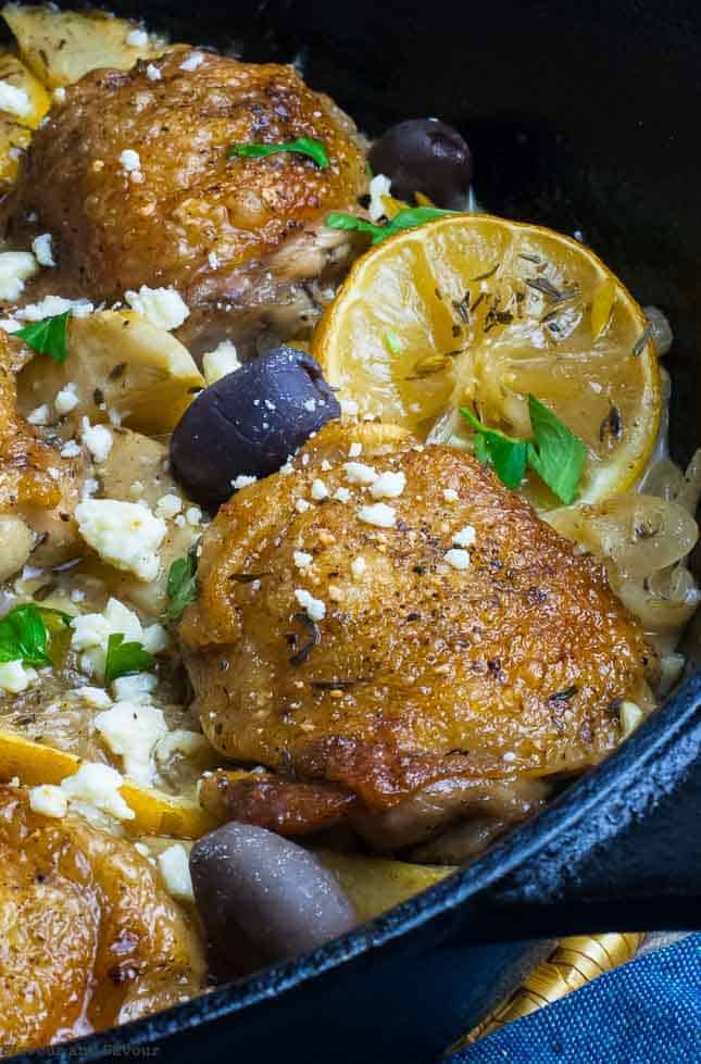 One Pan Baked Lemon Artichoke Chicken Flavour and Savour