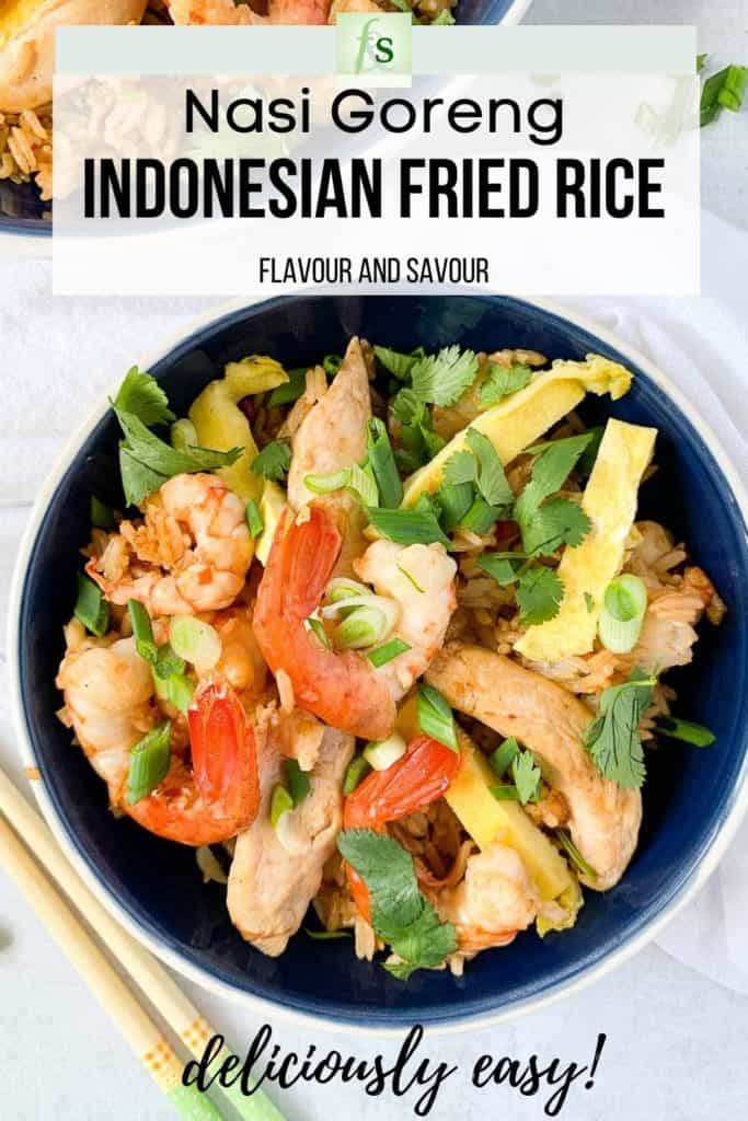 Image with text overlay for Nasi Goreng