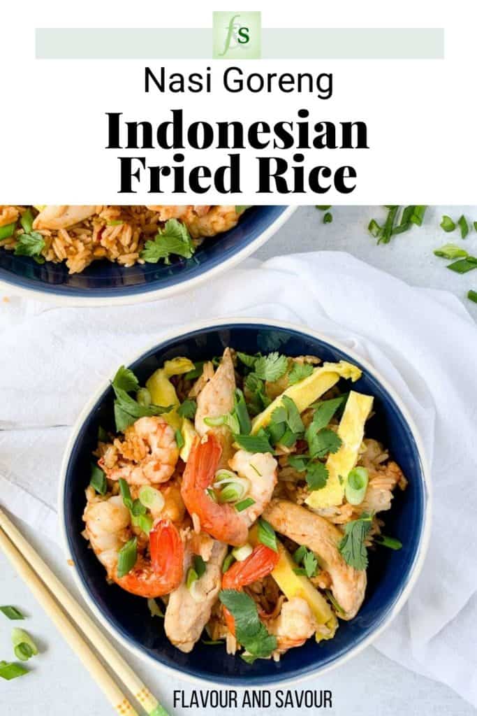 Image with text overlay for Nasi Goreng