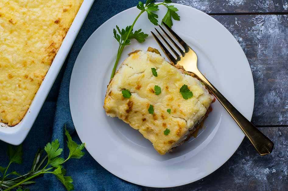 Shepherd's Pie with Mashed Cauliflower Crust - Flavour and ...