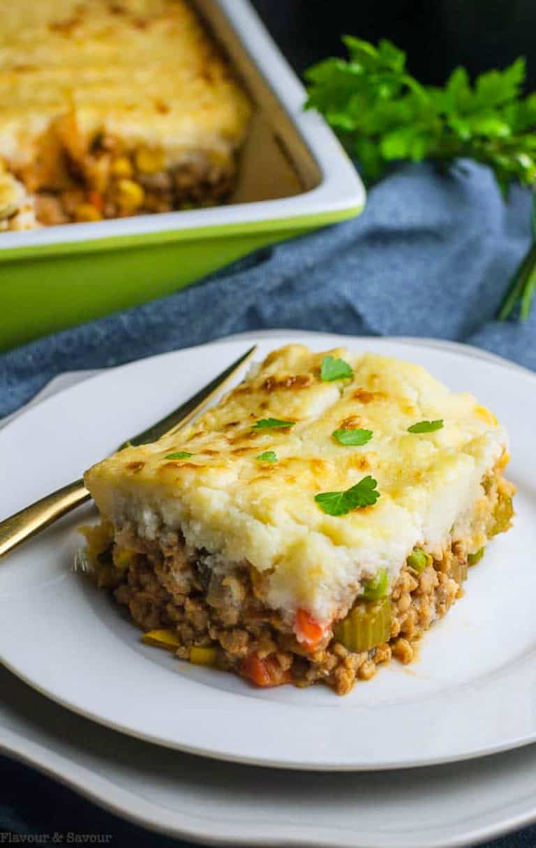 Shepherd's Pie with Mashed Cauliflower Crust Flavour and Savour