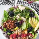 Blackberry Balsamic Grilled Chicken Salad