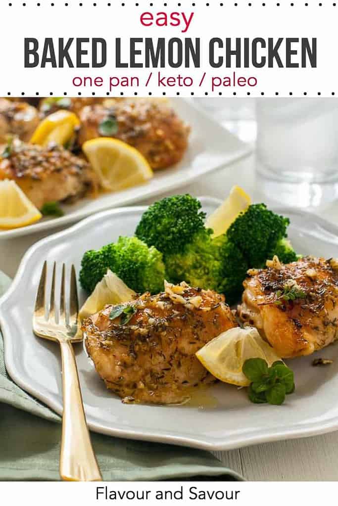 One pan Baked Lemon Chicken with broccoli