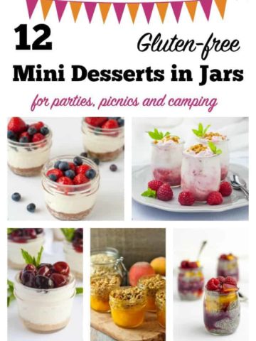 12 mini desserts in jars pin