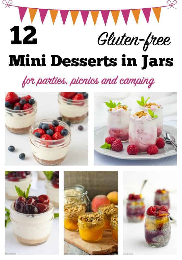 12 mini desserts in jars pin