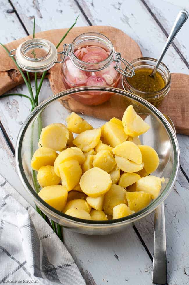 Preparing Potato Salad