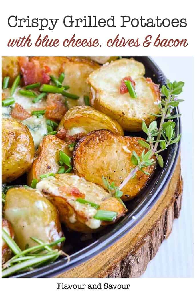 Pin for Potatoes with Blue Cheese in foil