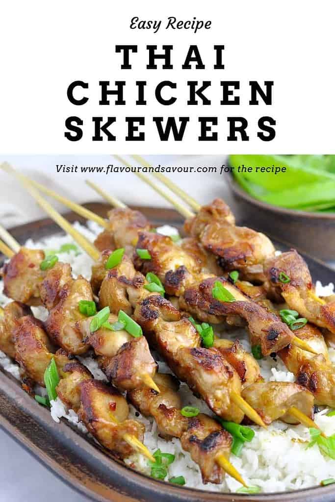 Skewered: Sambal chicken skewers