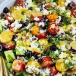 Mediterranean Quinoa Salad overhead view