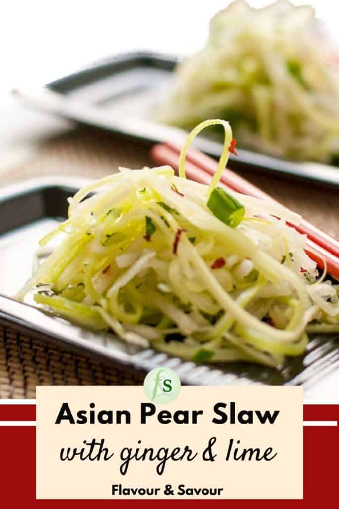 Asian Pear Slaw image with text