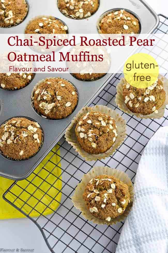 Title for Chai-Spiced Roasted Pear Muffins