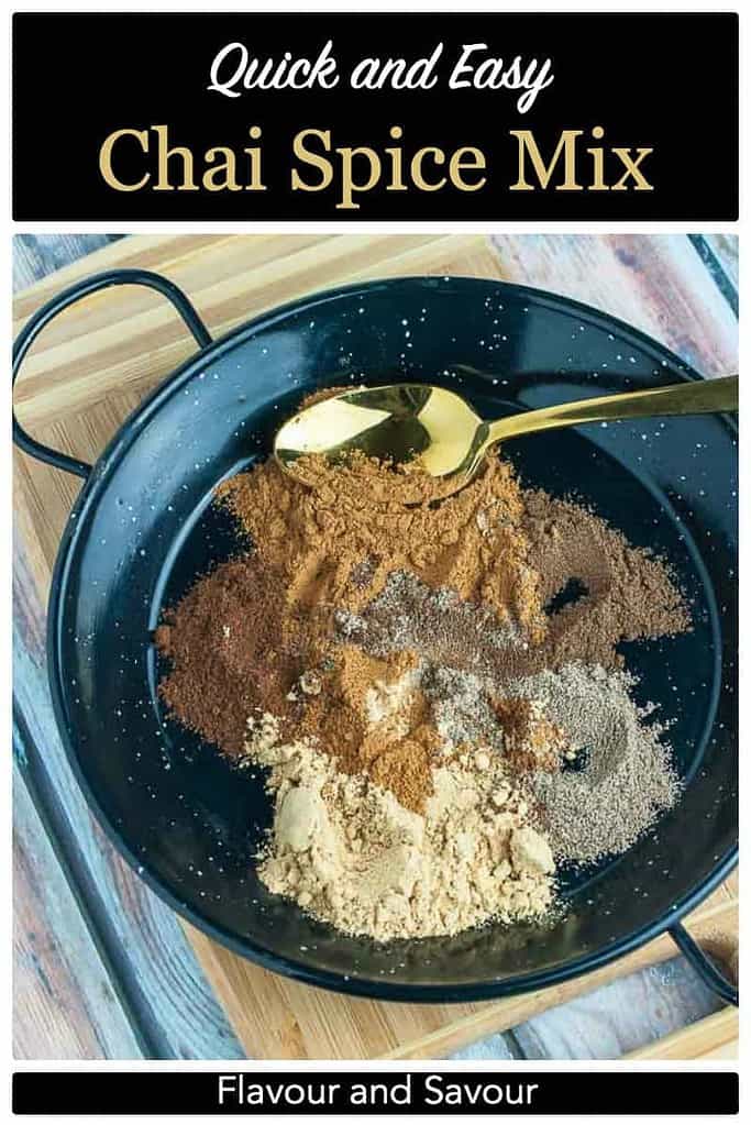 PInterest Pin for Quick and Easy Chai Spice Mix