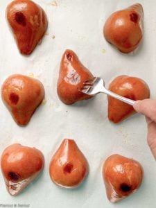 Roasted Pears on baking sheet