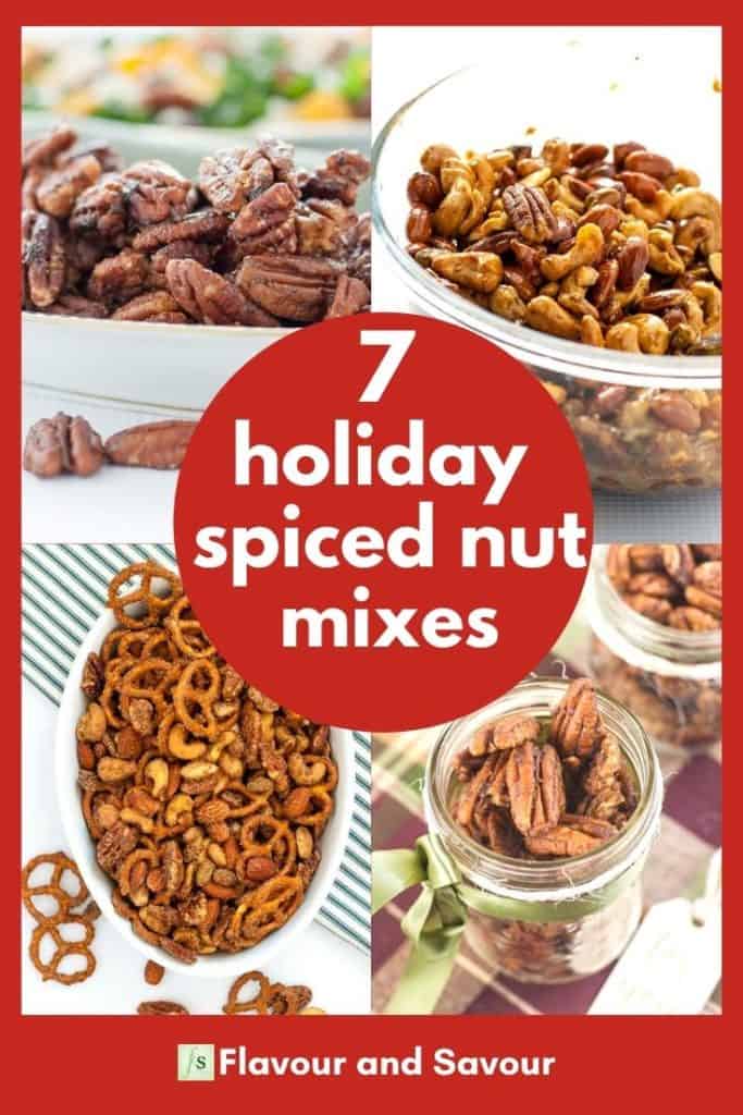 Graphic for holiday spiced nut mixes
