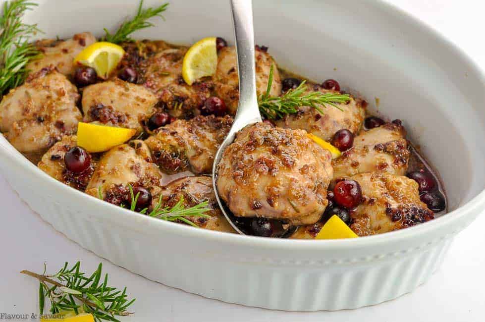 Cranberry Rosemary Chicken Thighs Flavour and Savour