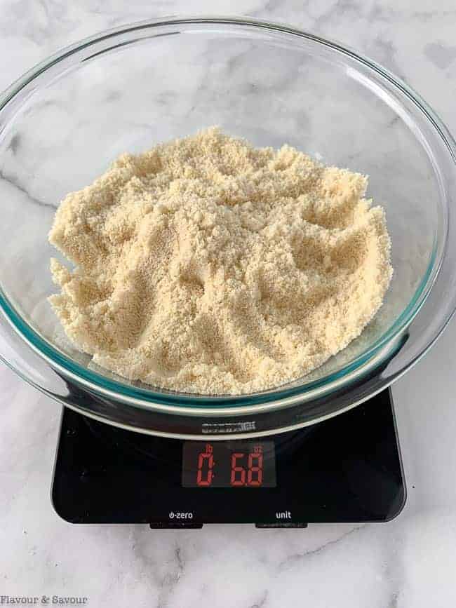 2 cups of almond flour weigh 6.8 oz