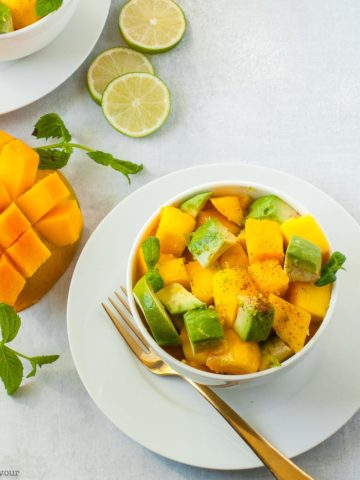 Mango Avocado Chili Lime Salad