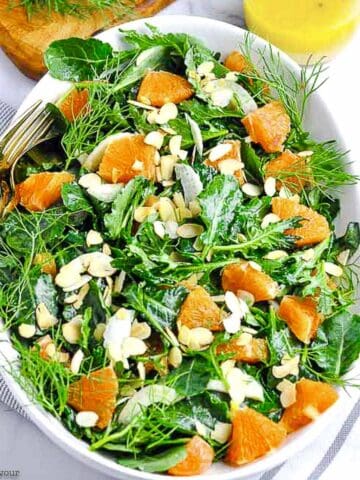 kale and cara cara orange salad