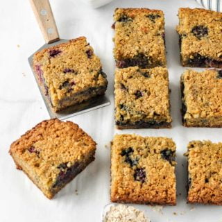 Blackberry Oatmeal Breakfast Bars cooling