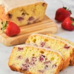 Strawberry Lemon Loaf sliced