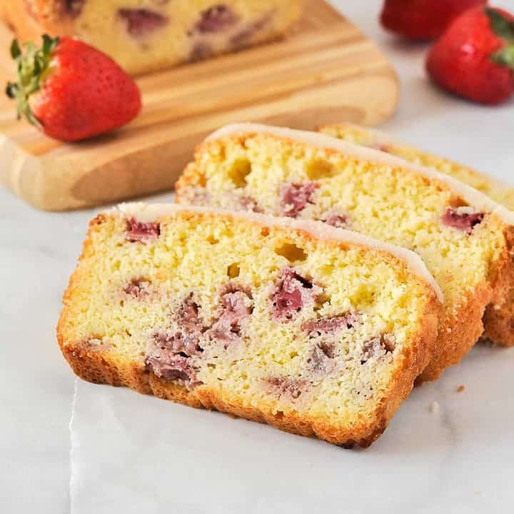 Gluten-Free Strawberry Lemon Loaf - Flavour and Savour