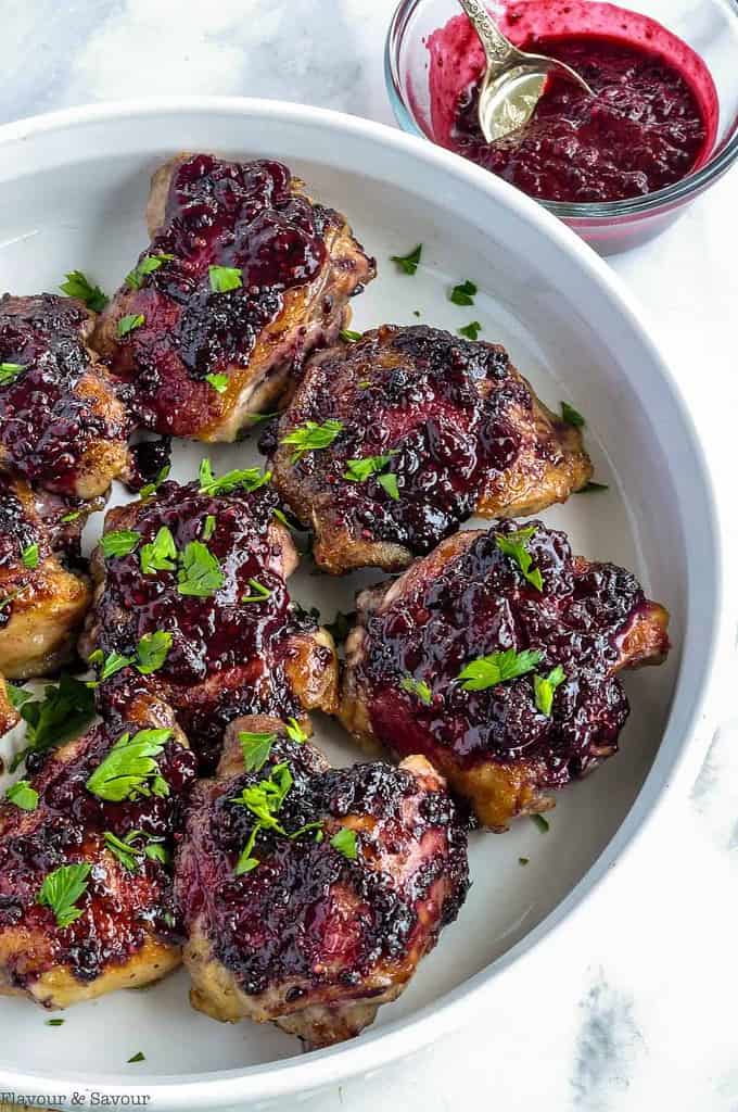 Juicy Blackberry Glazed Chicken Thighs Flavour and Savour