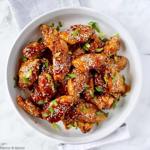 Air Fryer Teriyaki Chicken Wings Flavour and Savour