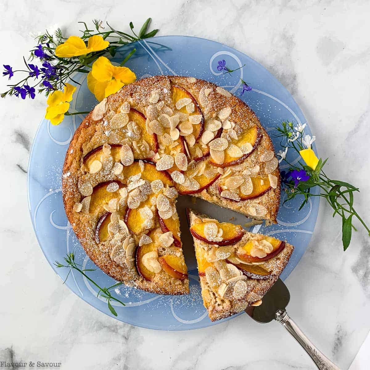 Flourless Nectarine Ricotta Cake Recipe