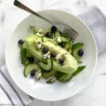 Honeydew Blueberry Salad with Blue Cheese