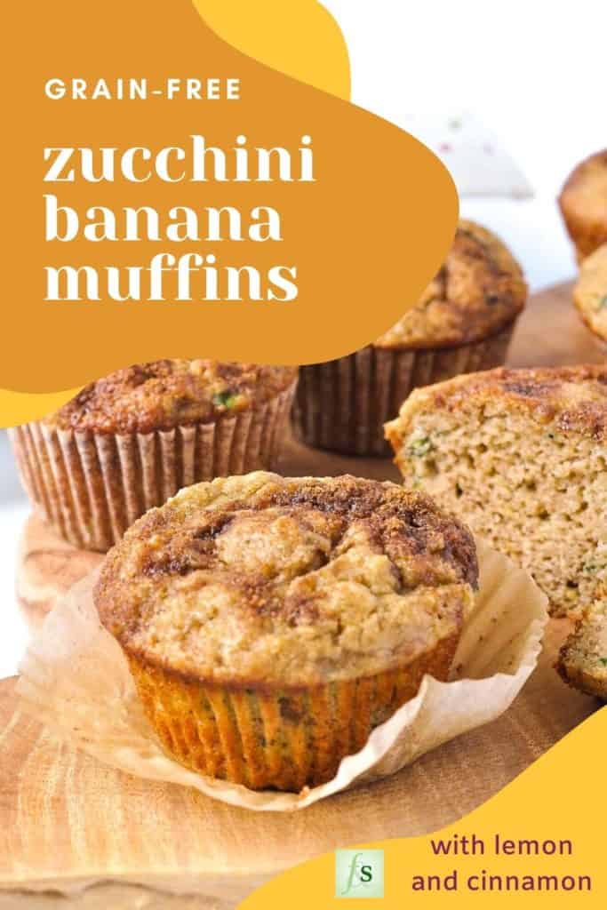 Text overlay on Grain-Free Zucchini Banana Muffins