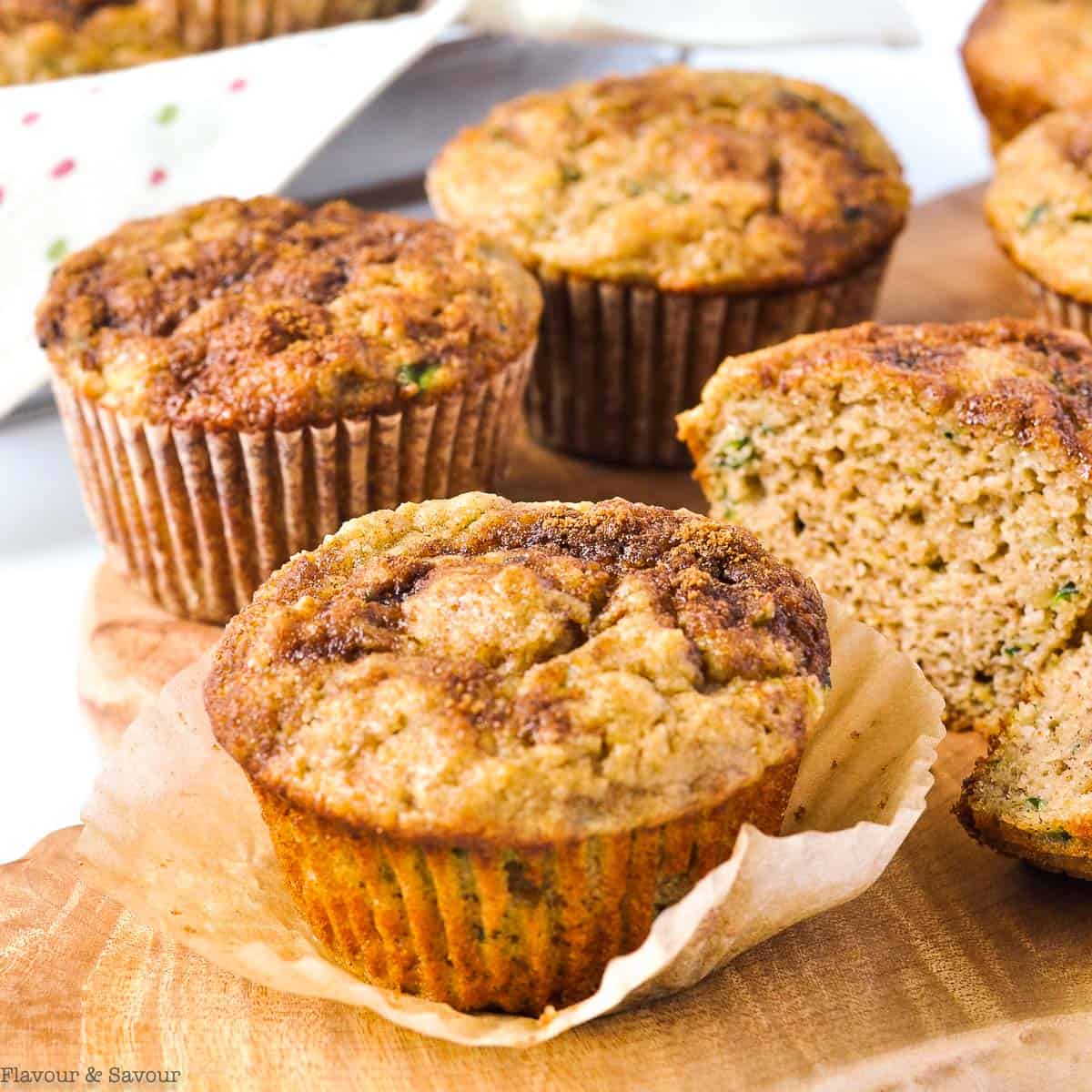 Healthy Zucchini Banana Muffins Grainfree Flavour and Savour