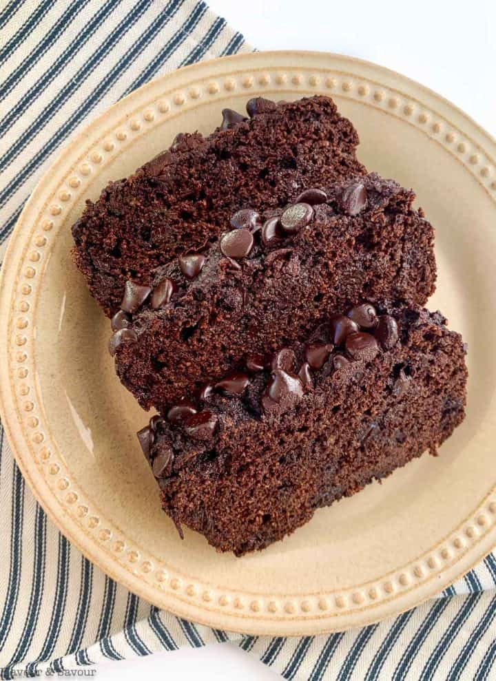 Double Chocolate Zucchini Bread (Grain-Free, Sugar-Free ...