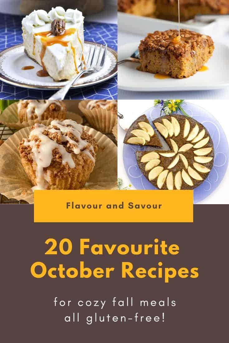 Title and Collage 20 Favourite October Recipes