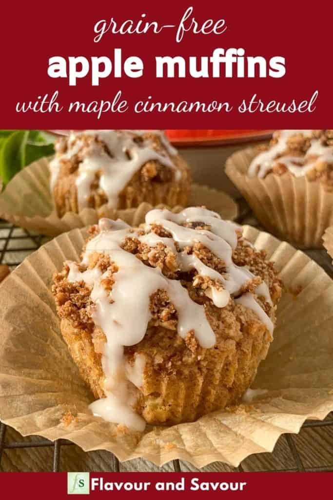 Image with text overlay for Apple Muffins
