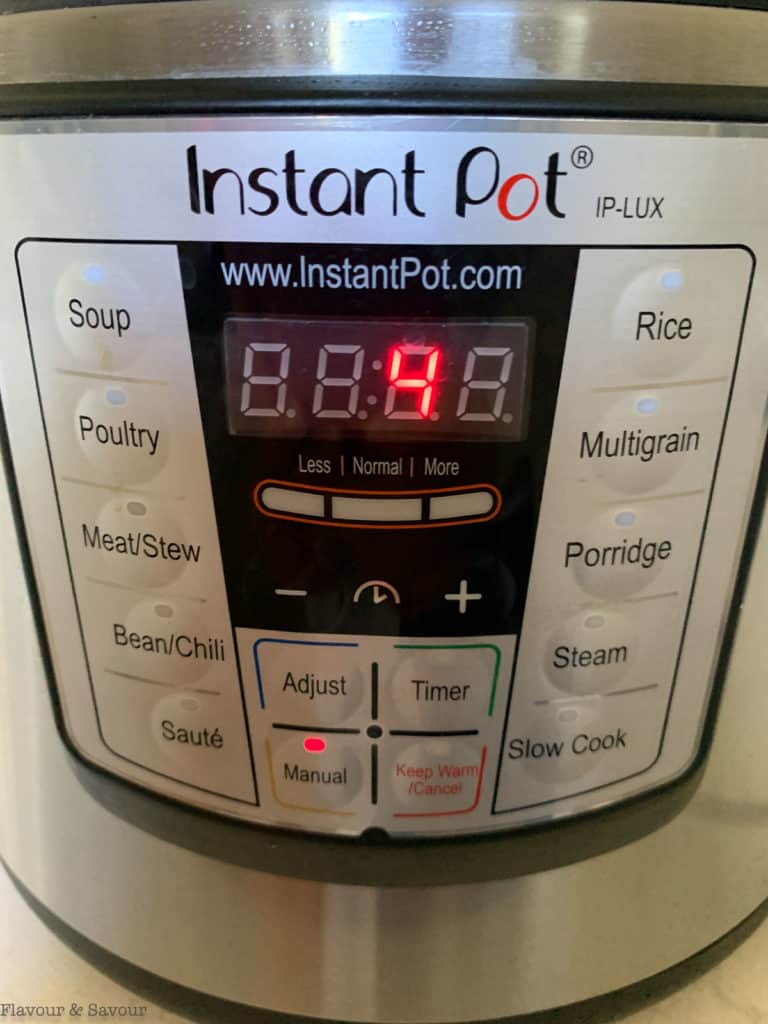 Instant Pot timer setting for jasmine rice