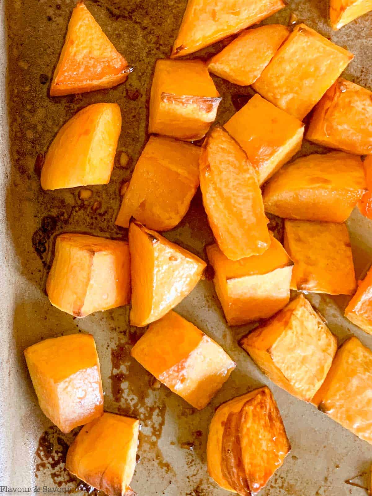 Roast the squash, turning once partway through.