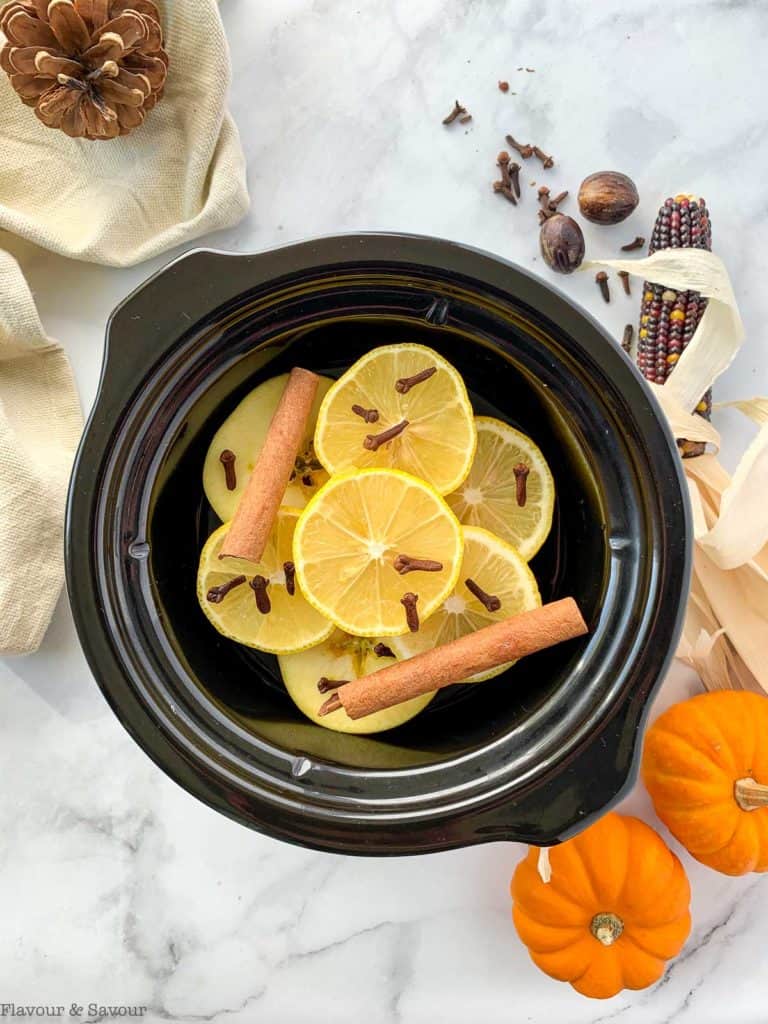 Homemade Simmering Fall Potpourri Apple Cinnamon Flavour and Savour